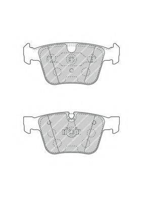 FERODO 24180 Комплект гальмівних колодок, дискове гальмо