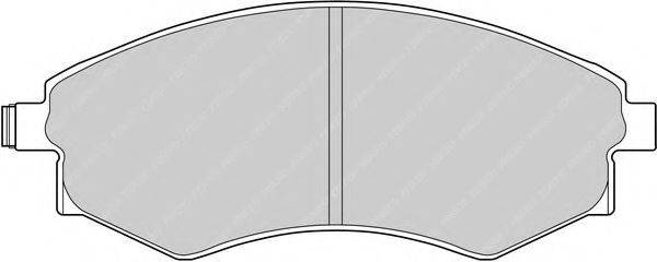 FERODO 21527 Комплект гальмівних колодок, дискове гальмо