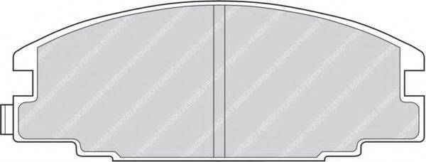 FERODO 21467 Комплект гальмівних колодок, дискове гальмо