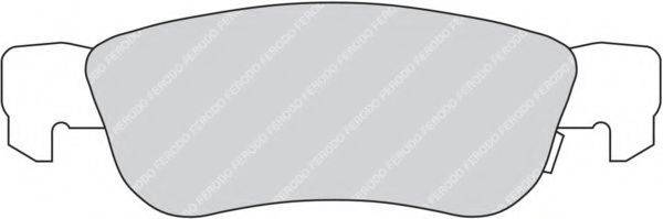 FERODO 21563 Комплект гальмівних колодок, дискове гальмо