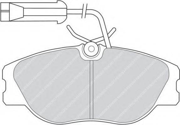 FERODO 21557 Комплект гальмівних колодок, дискове гальмо