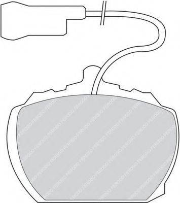 FERODO 20365 Комплект гальмівних колодок, дискове гальмо