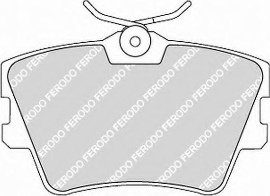 FERODO 21882 Комплект гальмівних колодок, дискове гальмо