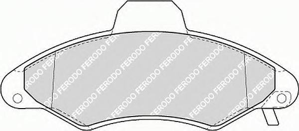 FERODO FSL1276 Комплект гальмівних колодок, дискове гальмо