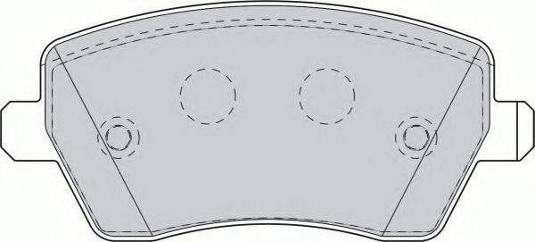 FERODO FSL1617 Комплект гальмівних колодок, дискове гальмо
