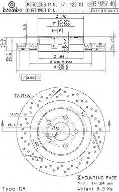 BREMBO 09.9257.41