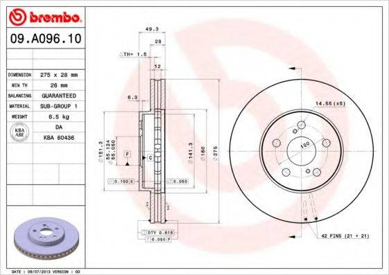 BREMBO 09.A096.11