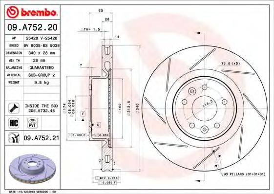 BREMBO 09.A752.20