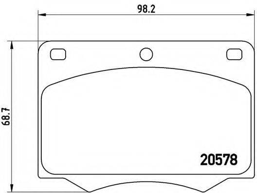 FORD 1543009 Комплект гальмівних колодок, дискове гальмо