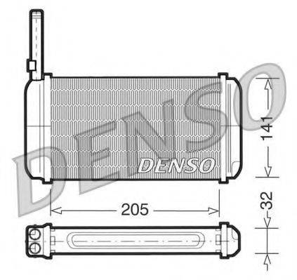 DENSO DRR10002 Теплообмінник, опалення салону