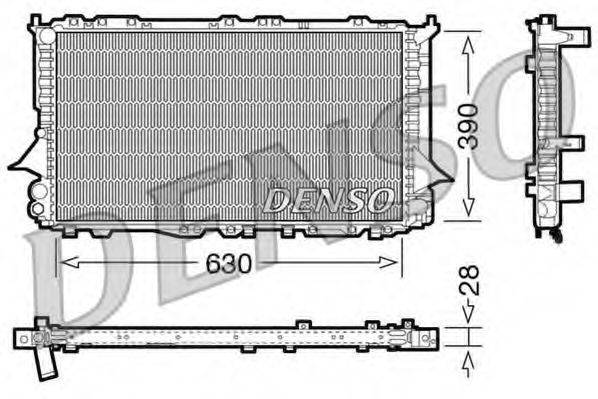 DENSO DRM02005 Радіатор, охолодження двигуна