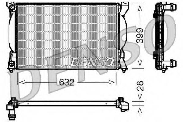 DENSO DRM02033 Радіатор, охолодження двигуна