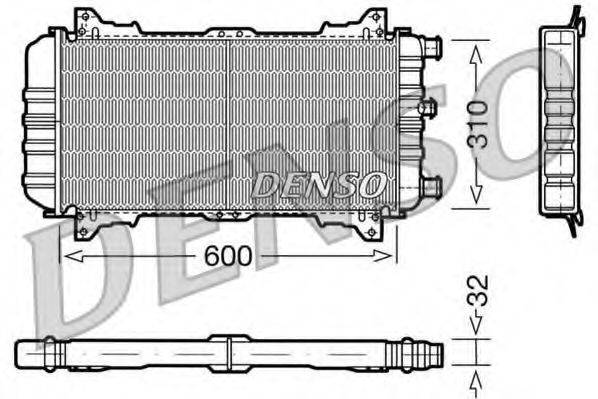 DENSO DRM10018 Радіатор, охолодження двигуна