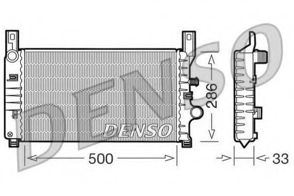 DENSO DRM10034 Радіатор, охолодження двигуна