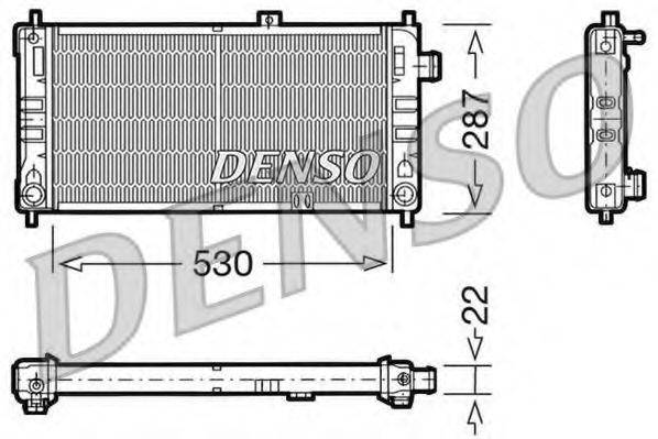 DENSO DRM20062 Радіатор, охолодження двигуна