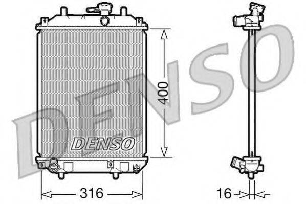 DENSO DRM35001 Радіатор, охолодження двигуна