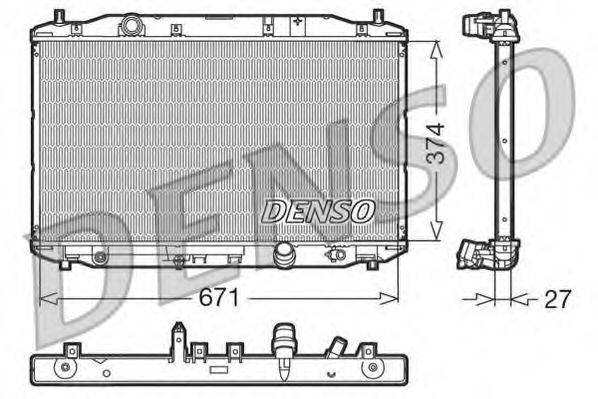 DENSO DRM40006 Радіатор, охолодження двигуна