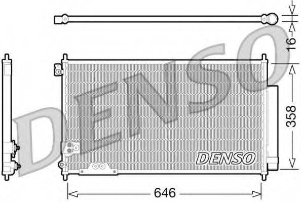 DENSO DCN40009 Конденсатор, кондиціонер
