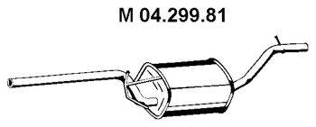 FORD 1341340 Середній глушник вихлопних газів