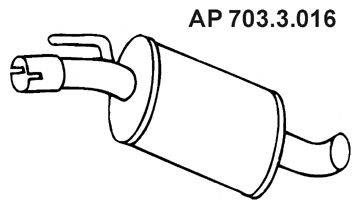 EBERSPACHER 7033016 Середній глушник вихлопних газів