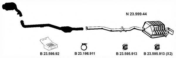 EBERSPACHER 232446 Система випуску ОГ