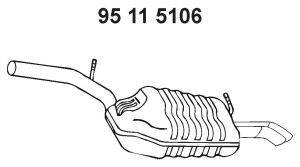 EBERSPACHER 95115106 Глушник вихлопних газів кінцевий