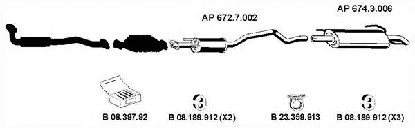 EBERSPACHER AP2235 Система випуску ОГ