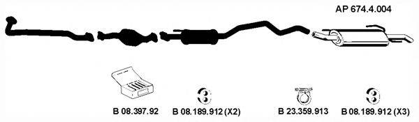 EBERSPACHER AP2257 Система випуску ОГ