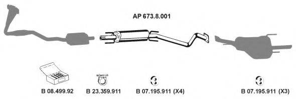 EBERSPACHER AP2288 Система випуску ОГ