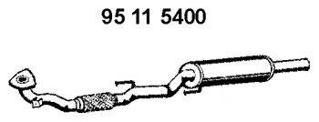 KLARIUS 142762 Передглушувач вихлопних газів; Середній глушник вихлопних газів