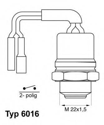 WAHLER 601692 Термивимикач, вентилятор радіатора