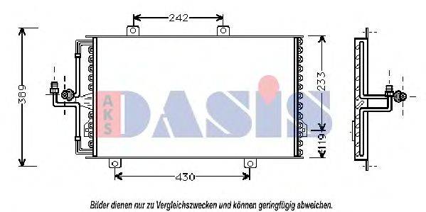 AKS DASIS 1020301 Конденсатор, кондиціонер