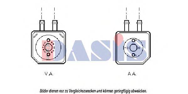 AKS DASIS 046005N масляний радіатор, моторне масло