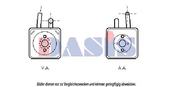 AKS DASIS 58003089 масляний радіатор, моторне масло