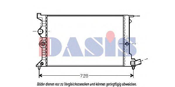 AKS DASIS 060330N Радіатор, охолодження двигуна