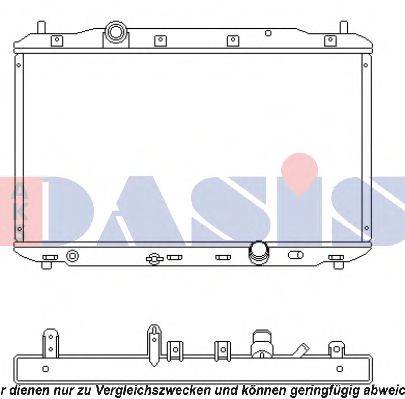 AKS DASIS 100056N Радіатор, охолодження двигуна