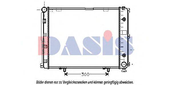 AKS DASIS 122660N Радіатор, охолодження двигуна