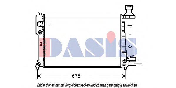 AKS DASIS 160710N Радиатор, охлаждение двигателя