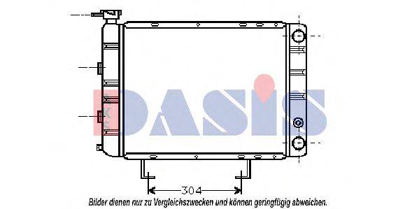 AKS DASIS PE2061 Радіатор, охолодження двигуна