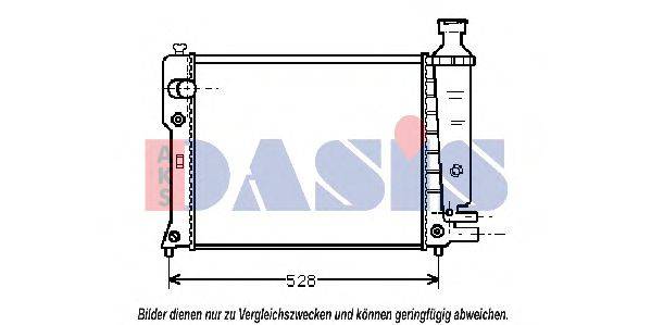 AKS DASIS 161220N Радиатор, охлаждение двигателя