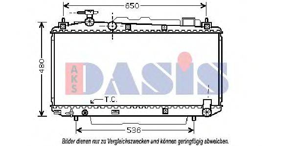 AKS DASIS 210049N Радіатор, охолодження двигуна