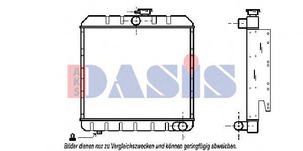 AKS DASIS RRO22 Радіатор, охолодження двигуна