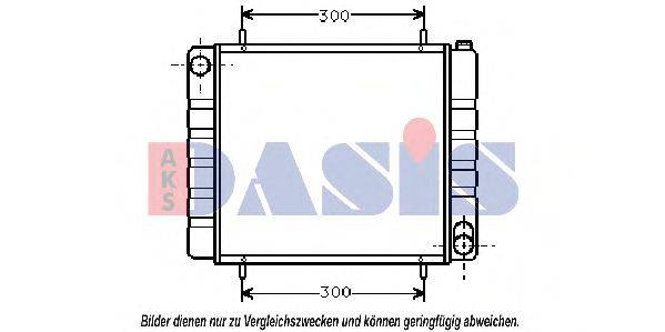 AKS DASIS 370022N Радіатор, охолодження двигуна