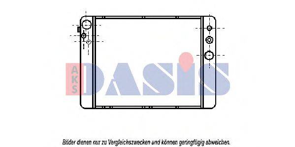 AKS DASIS 480620N Радіатор, охолодження двигуна