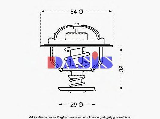 AKS DASIS 750439N Термостат, охолоджуюча рідина