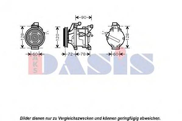 AKS DASIS 850743N Компресор, кондиціонер