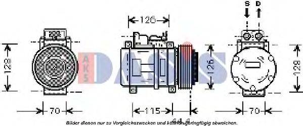 AKS DASIS 851403N Компресор, кондиціонер