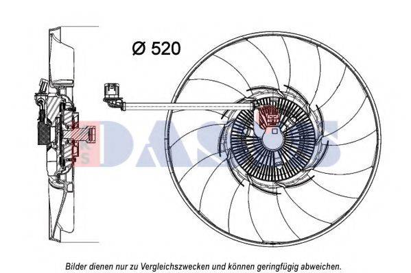 AKS DASIS 028003N Зчеплення, вентилятор радіатора