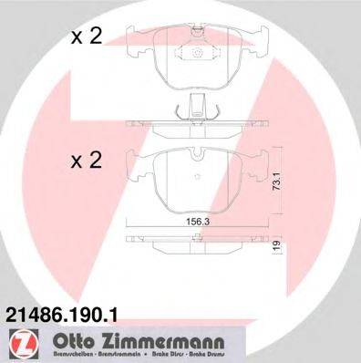 ZIMMERMANN 21642 Комплект гальмівних колодок, дискове гальмо
