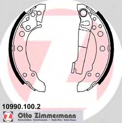 ZIMMERMANN 109901002 Комплект гальмівних колодок